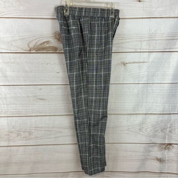 NWOT Sky & Sparrow Women’s Black & White Plaid Dress Pants Elastic Waist Small - Picture 8 of 9